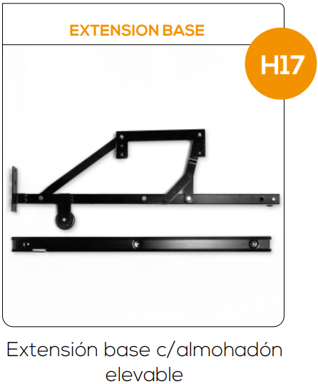 Extensión Base - Extensión base con almohadón elevable